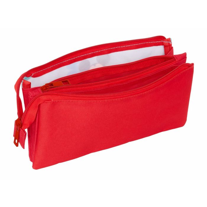 Trousse Fourre-Tout Triple Mickey Mouse Bleu 22 x 12 x 3 cm 3 Trousse Fourre-Tout Triple Mickey Mouse Bleu 22 x 12 x 3 cm 3