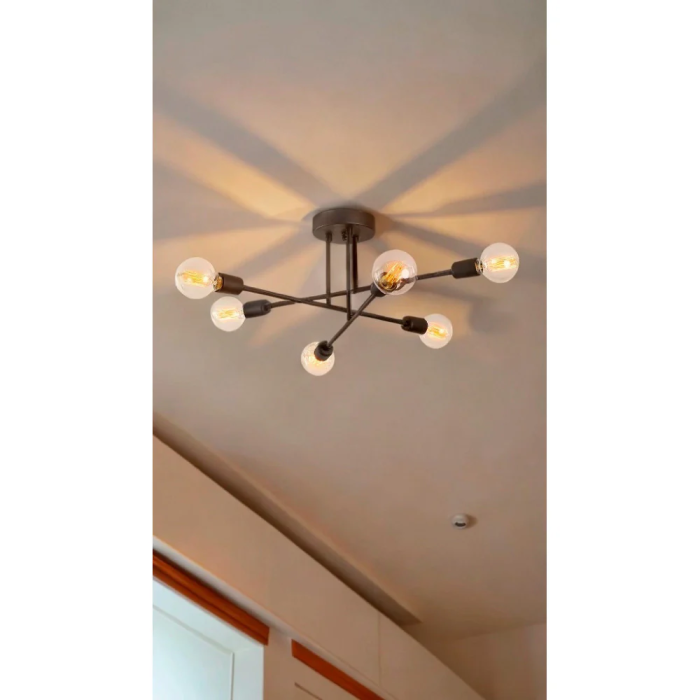 BX3 LIGHT Makurdi - Lampe de Plafond Décorative Moderne pour Intérieur, Installation sur Surface ou Suspendue, Compatible LED, Réf. BX3-OPV-521SHN1132 BX3 LIGHT Makurdi - Lampe de Plafond Décorative Moderne pour Intérieur, Installation sur Surface ou Suspendue, Compatible LED, Réf. BX3-OPV-521SHN1132