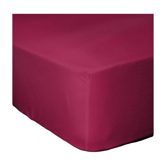 Drap housse Lovely Home LH71613 Fuchsia Rose 90 x 190 + 30 cm 4