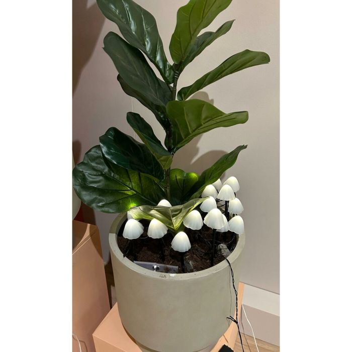 Lumière décorative pour plantes Lumineo 491762 Blanc Mini Champignon (20 Unités) 2