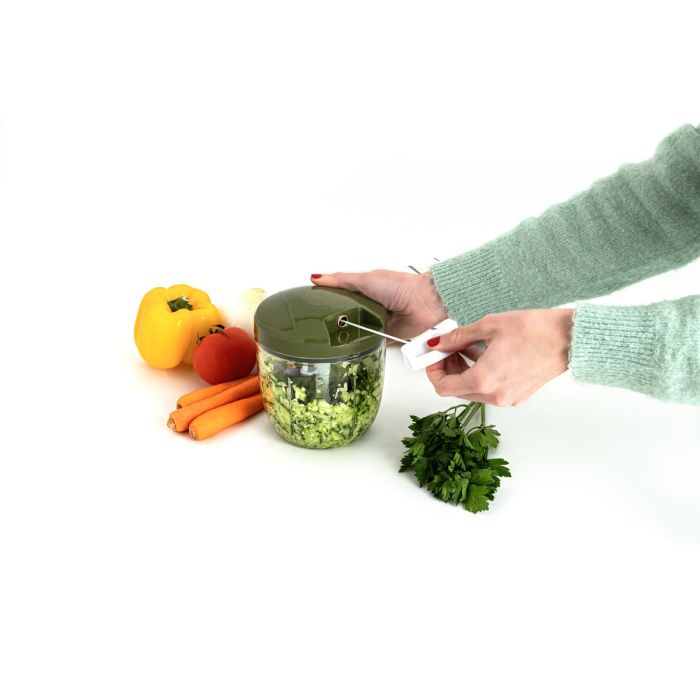 Mini-Hachoir Manuel avec Cordon Quid Naturalia Vert Métal 12,5 x 14 cm Manuel 7