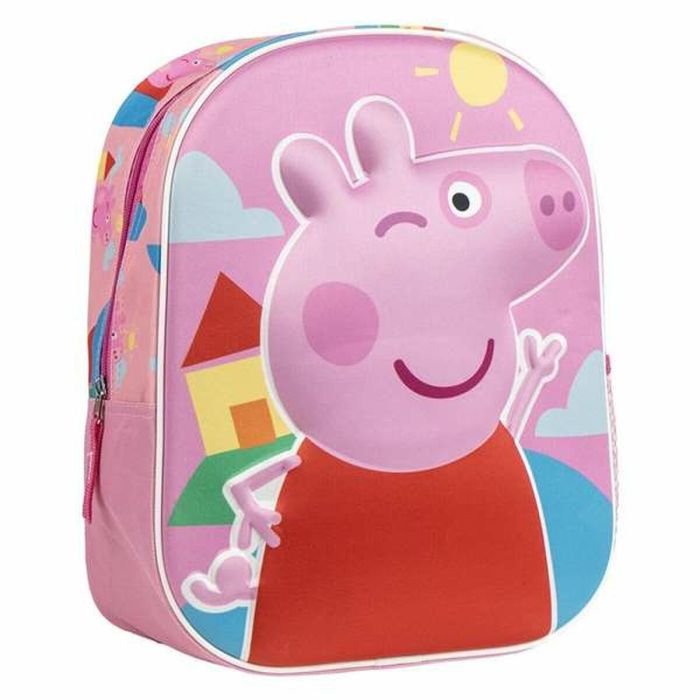 Cartable 3D Peppa Pig Rose 25,0 x 31,0 x 10,0 cm