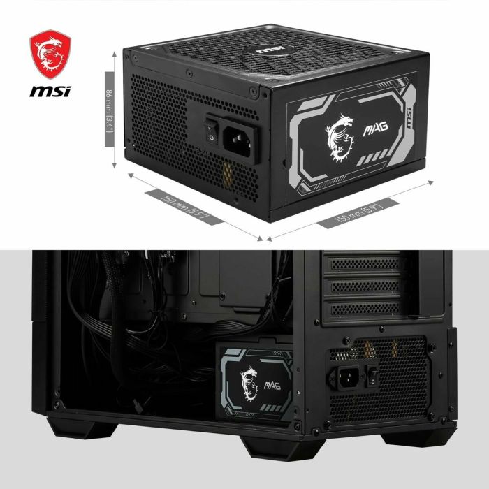 Bloc d’Alimentation MSI 306-7ZP9A11-CE0 1200 W ATX 80 Plus Gold 10 Bloc d’Alimentation MSI 306-7ZP9A11-CE0 1200 W ATX 80 Plus Gold 10
