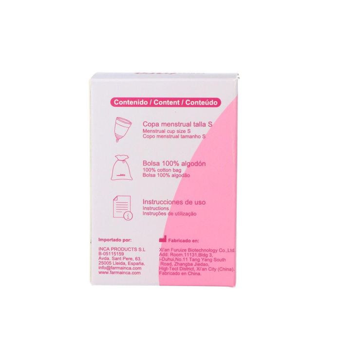 Inca Coupe Menstruelle Avec Sac De Transport Taille S 1 Unité 1