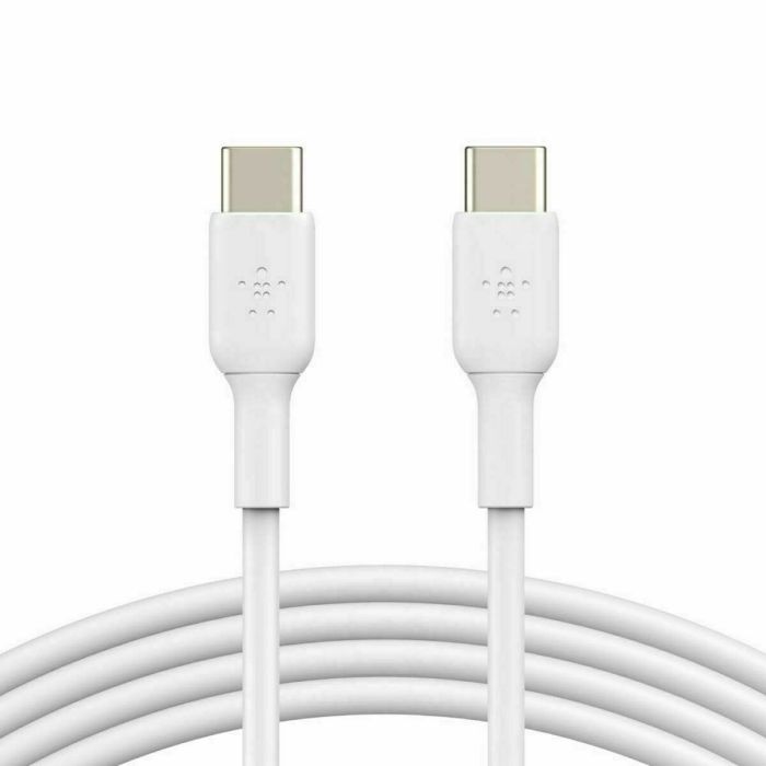 Câble USB-C vers USB-C Belkin CAB003bt2MWH Blanc 2 m 15