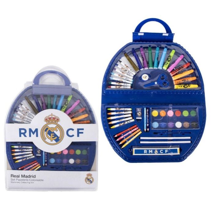 Kit de Dessin Real Madrid C.F. 41 x 58 x 3 cm 50 Pièces