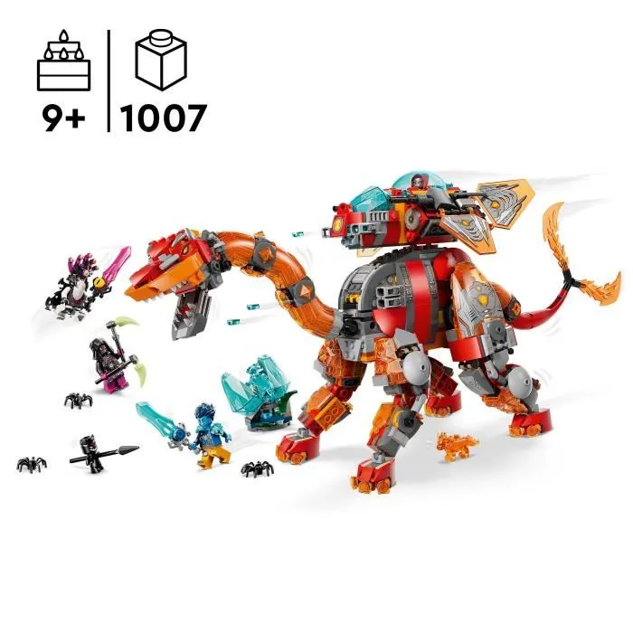 LEGO 71514 DreamZzz Le Vaisseau-Dino, Jouet de Construction 2-en-1 Transformable avec 4 Minifigurines, Cadeau pour Enfants à partir de 9 ans