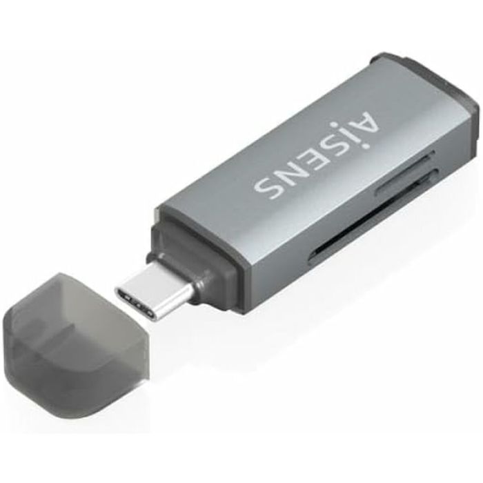 Lecteur de Cartes Aisens ASCR-2C10-GR Gris 2