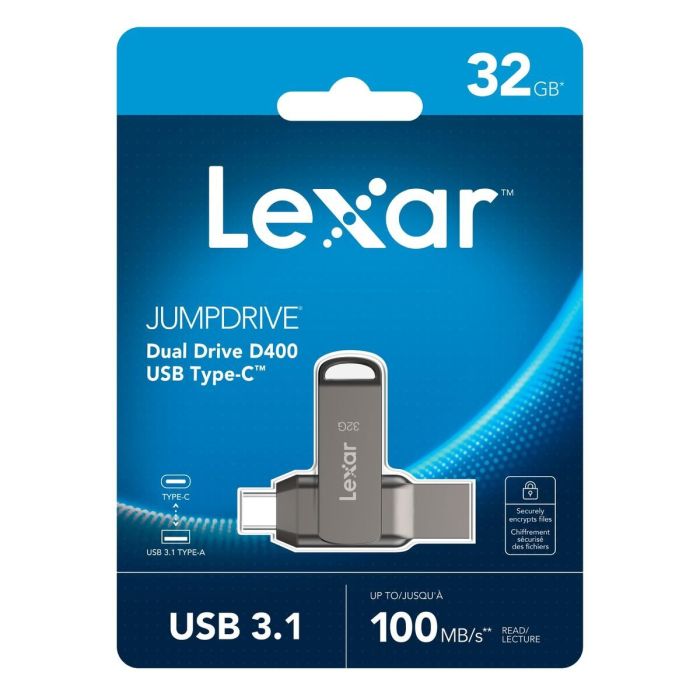 Clé USB Lexar LJDD400032G-BNQNG Gris 32 GB 5