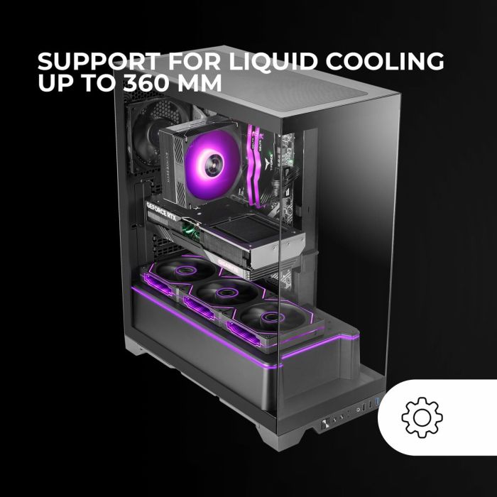 Boîtier ATX semi-tour Mars Gaming MCPRISMA Noir 5 Boîtier ATX semi-tour Mars Gaming MCPRISMA Noir 5