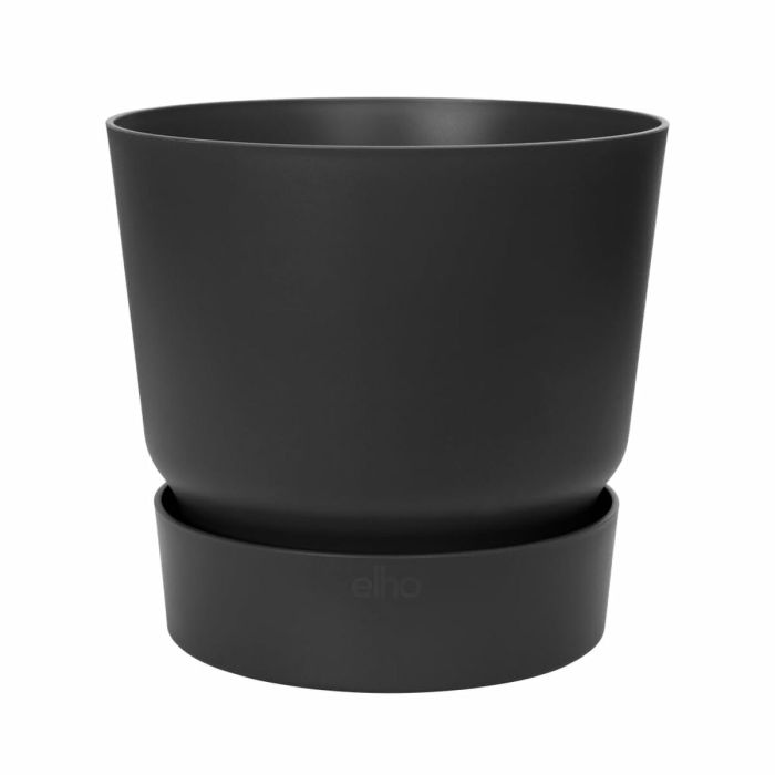 Set de pots Elho Noir Plastique Rond 2 Pièces 2
