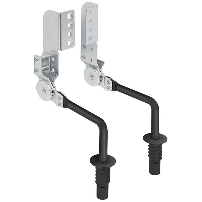 Resorte Derecha - Izquierda 6-8 Posiciones Acabado Negro Mate Brazo Corto Posiciones 6 Posiciones Q&Q 1