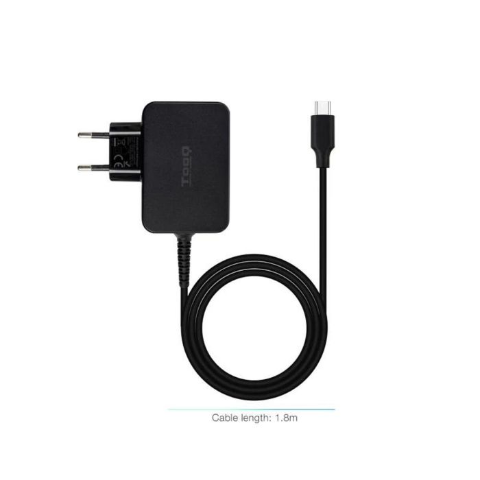 Chargeur d'ordinateur portable TooQ GAN USB-C PD 45W 45 W 3 Chargeur d'ordinateur portable TooQ GAN USB-C PD 45W 45 W 3