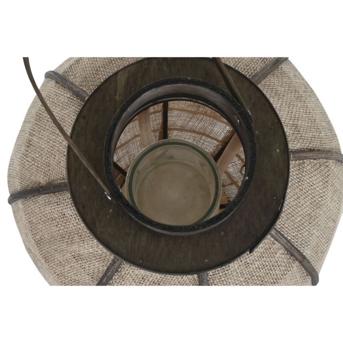 Bougeoir Home ESPRIT Naturel Jute Bambou 33 x 33 x 61,5 cm 2