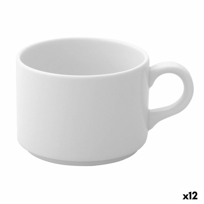 Tasse de café et de thé Ariane Prime Blanc 230 ml (12 Unités)