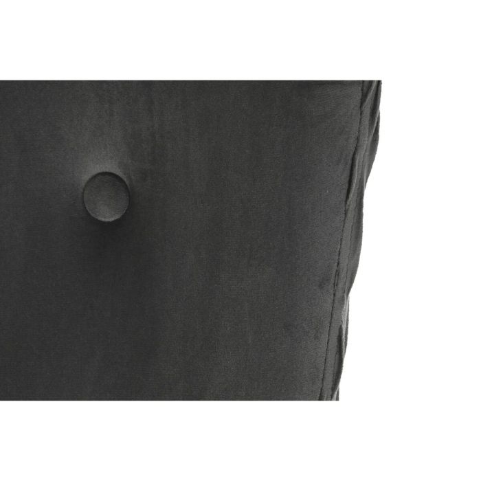 Siège DKD Home Decor Naturel Gris foncé Polyester Bois 66 x 67 x 92 cm 2