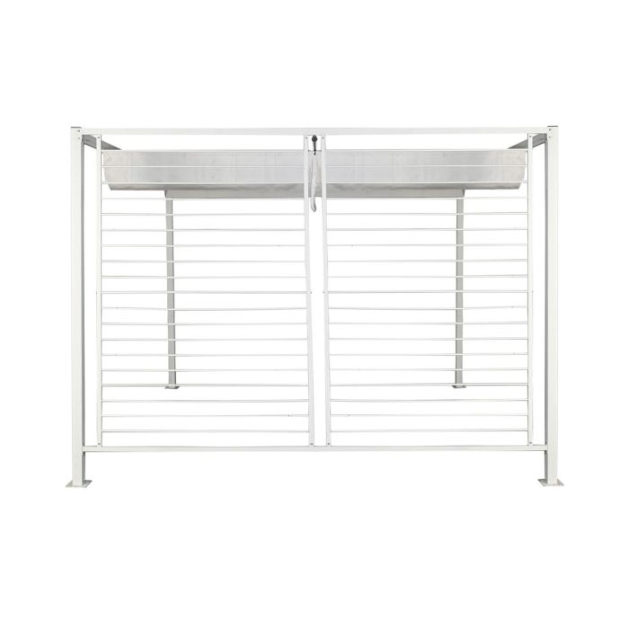 Pergola DKD Home Decor Blanc 296 x 296 x 225 cm Acier 6