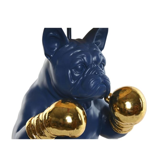 Lampe de bureau Home ESPRIT Bleu Noir Orange Doré Résine 50 W 220 V 36 x 36 x 55 cm (2 Unités) 3