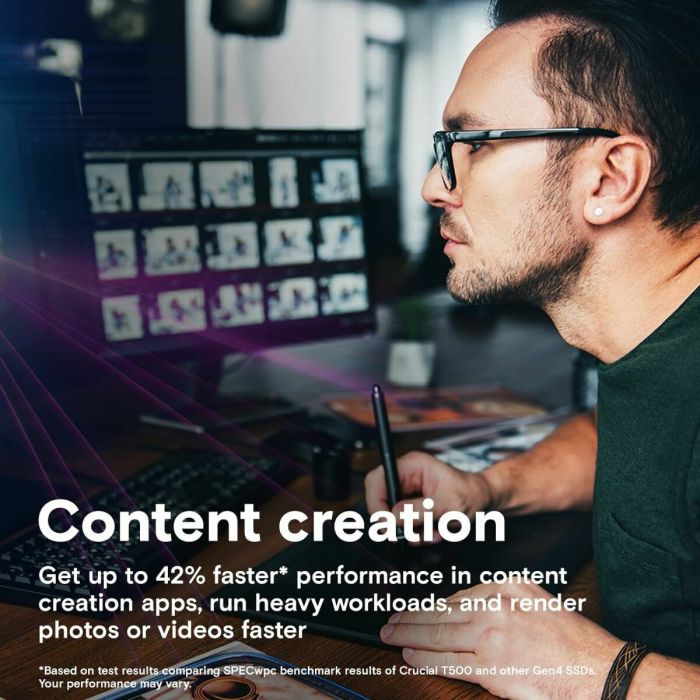 Disque dur Crucial CT4000T500SSD5 4 TB SSD 2