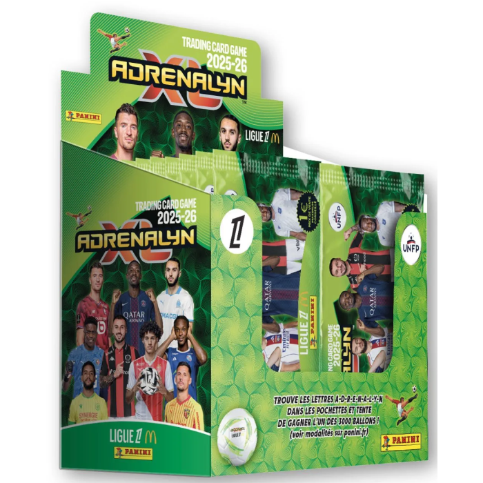 Panini TCG Adrenalyn Ligue 1 McDonald's 2025/26 - Boîte de 50 paquets, 300 cartes 0 Panini TCG Adrenalyn Ligue 1 McDonald's 2025/26 - Boîte de 50 paquets, 300 cartes 0