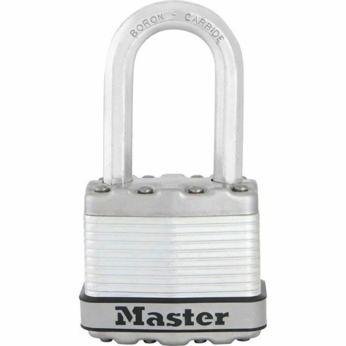 Master Lock Candado M1EURDLF, Acier, Anse Octogonale en Carbure de Bore 8 mm, Corps 45 mm, Haute Sécurité