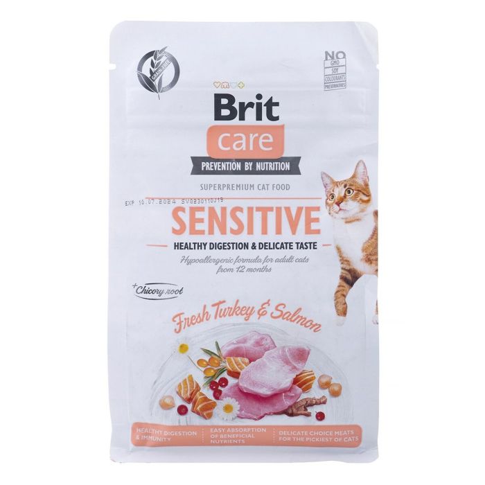 Aliments pour chat Brit Care Grain-Free Sensitive Adulte Saumon Dinde Poisson 400 g 3