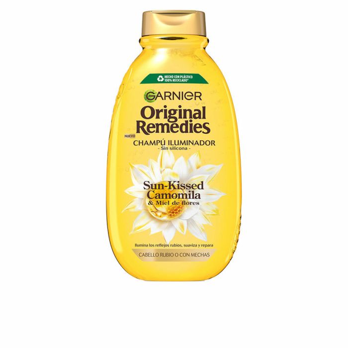 Garnier Shampoing Illuminateur à la Camomille et Miel de Fleurs pour Cheveux Blonds Éclatants, 400 ml