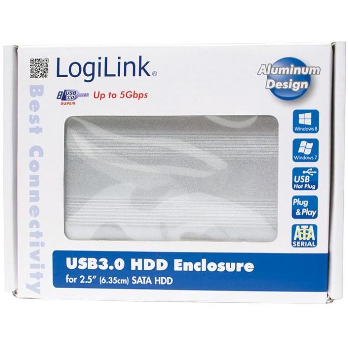 6cm SATA USB3 LogiLink silber 1