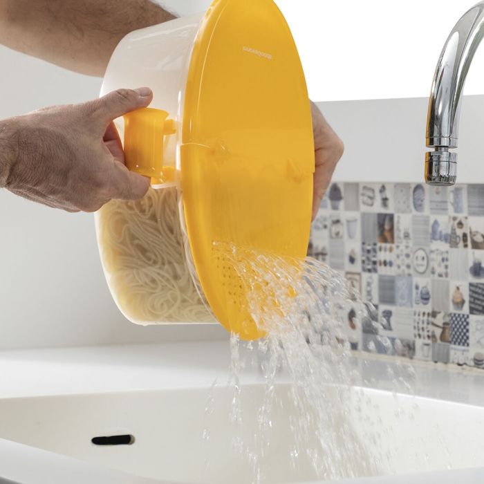 Cuiseur de Pâtes 4 en 1 pour Micro-ondes avec Accessoires et Recettes Pastrainest InnovaGoods 5