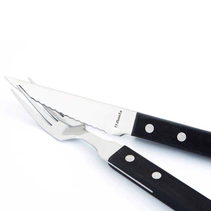 Set 6 Cuchillos Chuleteros Acero Inox Pizza Amefa 21,2 cm 1