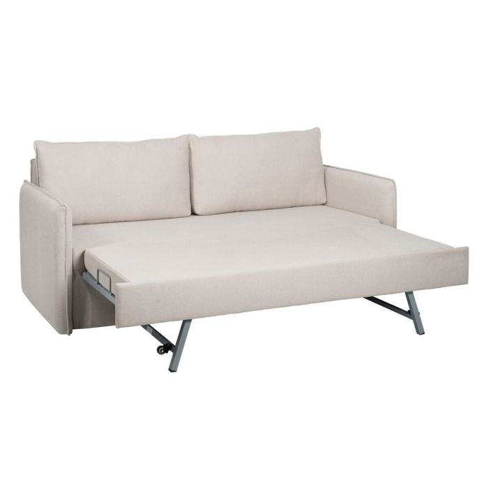 Canapé Beige Polyester Lin 210 x 93 x 95 cm 4