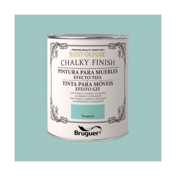 Peinture Bruguer Chalky Finish Turquoise 750 ml 1