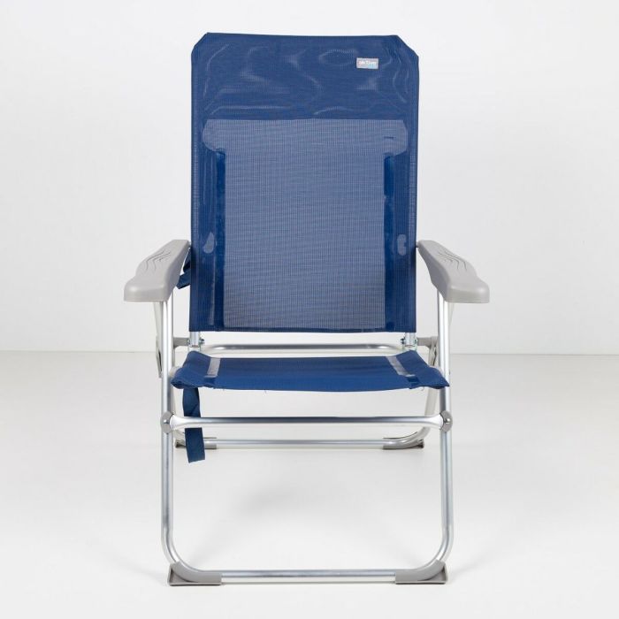 Chaise de Plage Aktive Blue marine 47 x 94 x 60 cm (4 Unités) 2 Chaise de Plage Aktive Blue marine 47 x 94 x 60 cm (4 Unités) 2
