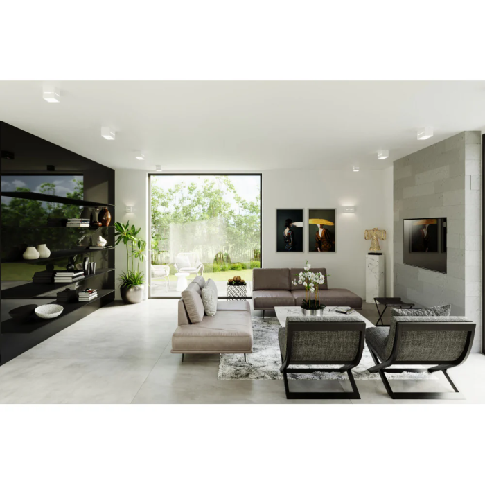 SOL Plafonnier LED Aluminium Lobo SOL-SL.0384 Design Moderne Contemporain Minimaliste 2 Ampoules 6 SOL Plafonnier LED Aluminium Lobo SOL-SL.0384 Design Moderne Contemporain Minimaliste 2 Ampoules 6