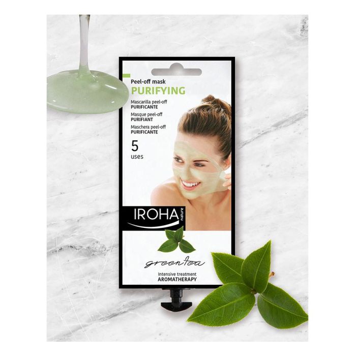 Iroha Masque Peel-Off Purifiant Au Thé Vert 5 Utilisations 2 Iroha Masque Peel-Off Purifiant Au Thé Vert 5 Utilisations 2