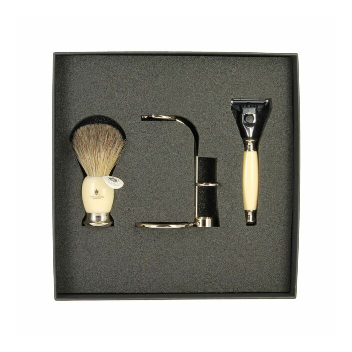 Vie-Long Estuche Regalo Afeitado Clasico Premium Marfil Coffret Rasage Classique Premium Ivoire