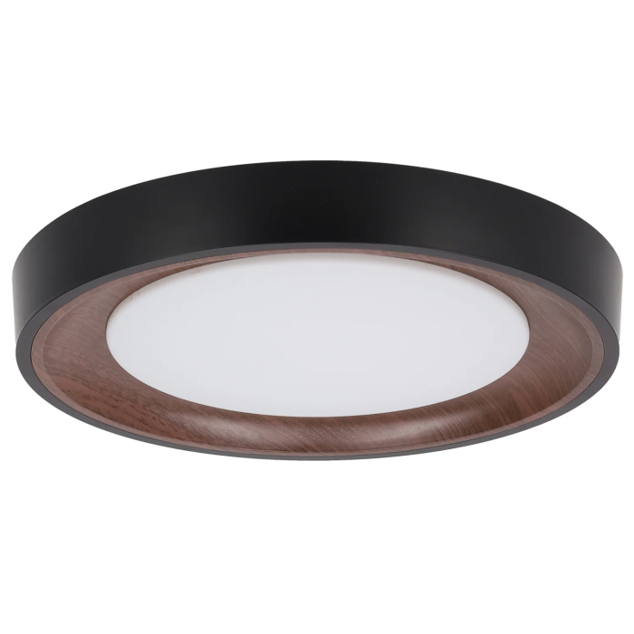 Plafonnier LED Décoratif 30W CCT 3000-6000K (Lumière Réglable) avec Télécommande, Finition Noire 2