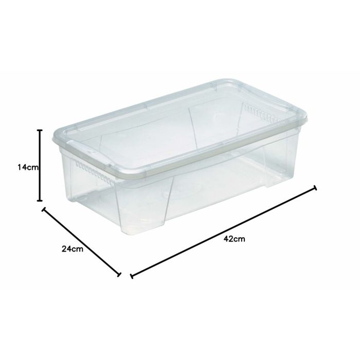 Boîte de rangement avec couvercle Mondex Space Box 24448 Transparent 42 x 24 x 14 cm 1