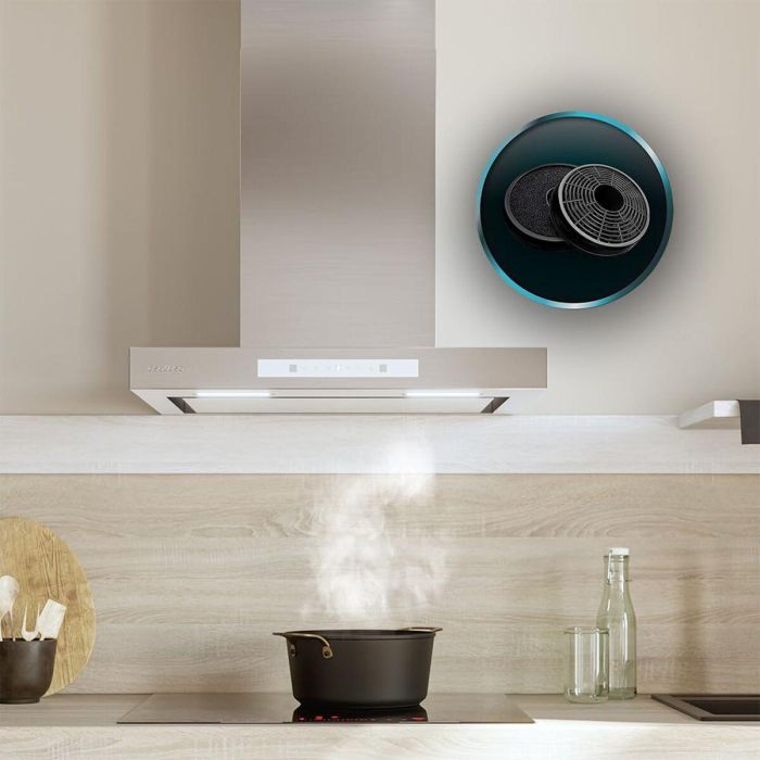 Hotte Conventionnelle Cecotec Bolero Flux TT 608000 Slim Glass 60 cm Blanche A++ 11 Hotte Conventionnelle Cecotec Bolero Flux TT 608000 Slim Glass 60 cm Blanche A++ 11