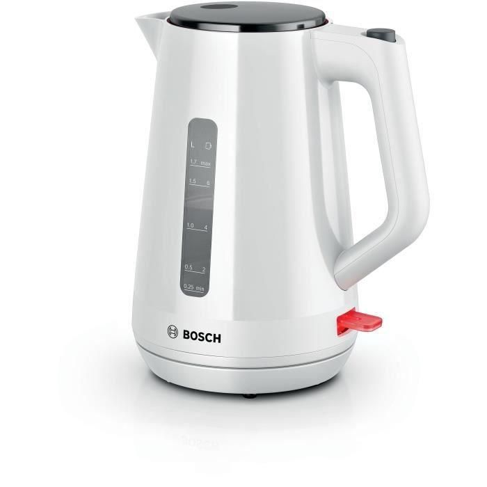 Bouilloire - BOSCH - TWK1M121 MyMoment - Blanche - capacité 1,7L - base 360° - rangement du cordon -3 sécurités automatiques 0 Bouilloire - BOSCH - TWK1M121 MyMoment - Blanche - capacité 1,7L - base 360° - rangement du cordon -3 sécurités automatiques 0