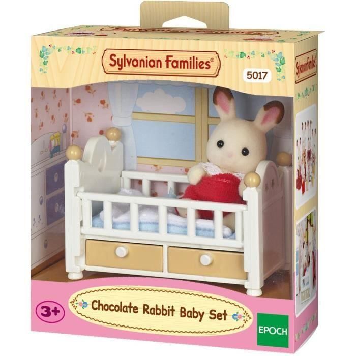 Lit de bébé avec figurine bébé Lapin Chocolat - SYLVANIAN FAMILIES - LES MEUBLES ET ACCESSOIRES 3