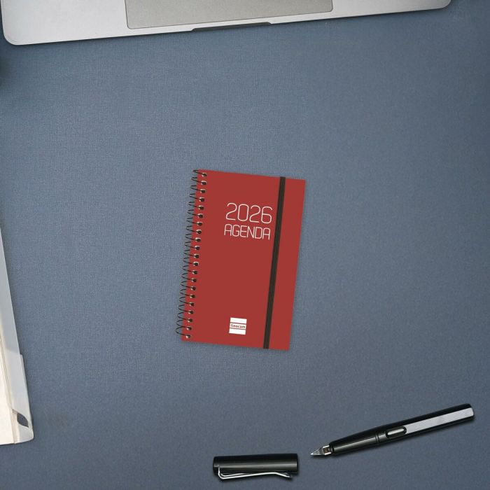 Agenda Finocam OPAQUE Bordeaux Mini 7,9 x 12,7 cm 2026 5