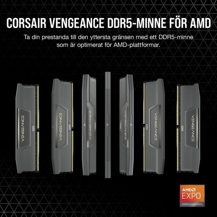 Mémoire RAM Corsair 64 GB DDR5 6000 MHz 24 Mémoire RAM Corsair 64 GB DDR5 6000 MHz 24