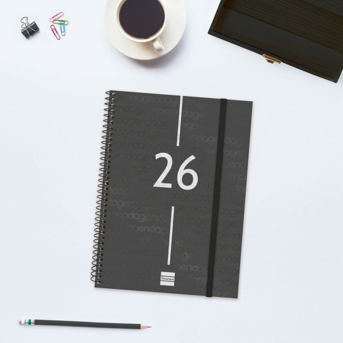 Agenda Finocam YEAR Noir A5 15,5 x 21,2 cm 2026 5
