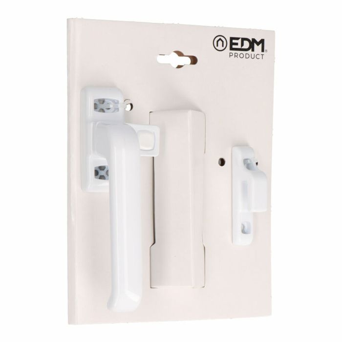 Manivelle EDM 85456 6801 Blanc Aluminium Gauche Fermeture à pression 2