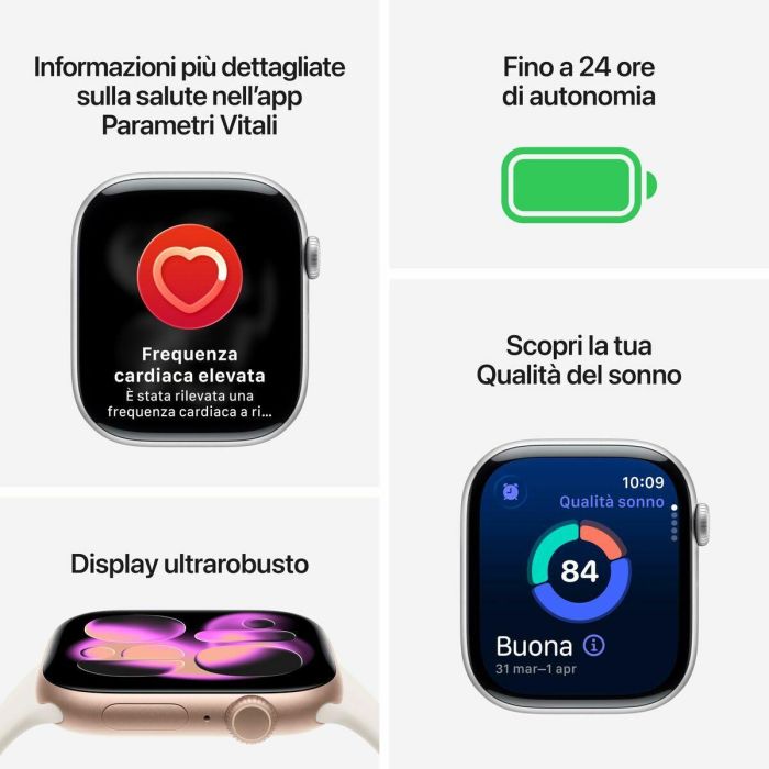 Montre intelligente Apple MEUW4QL/A Noir 46 mm 5