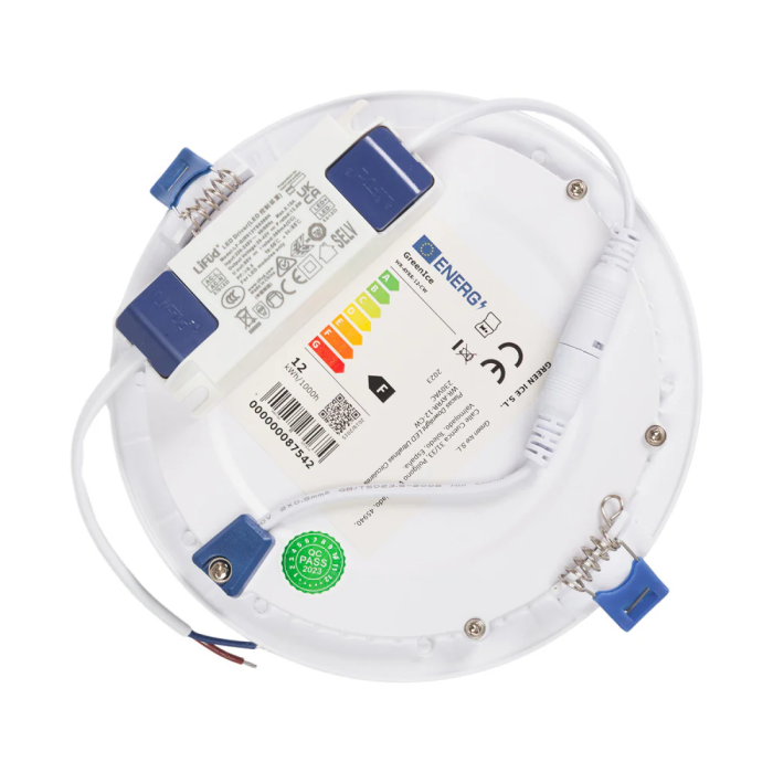 Plaque LED Circulaire 12W 1204Lm Driver Lifud Flicker Free IP20 30,000H [WR-AYRR-12-CW] 4