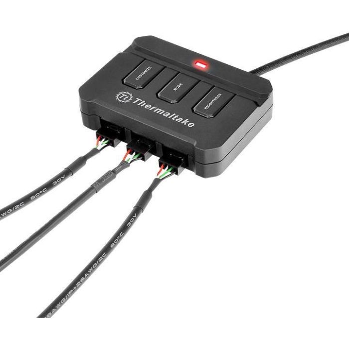 Thermaltake Lumi Color 256C - Kit de 3 bandes LED RGB pour intérieur, 12V, 300mm, changement de couleur (noir)