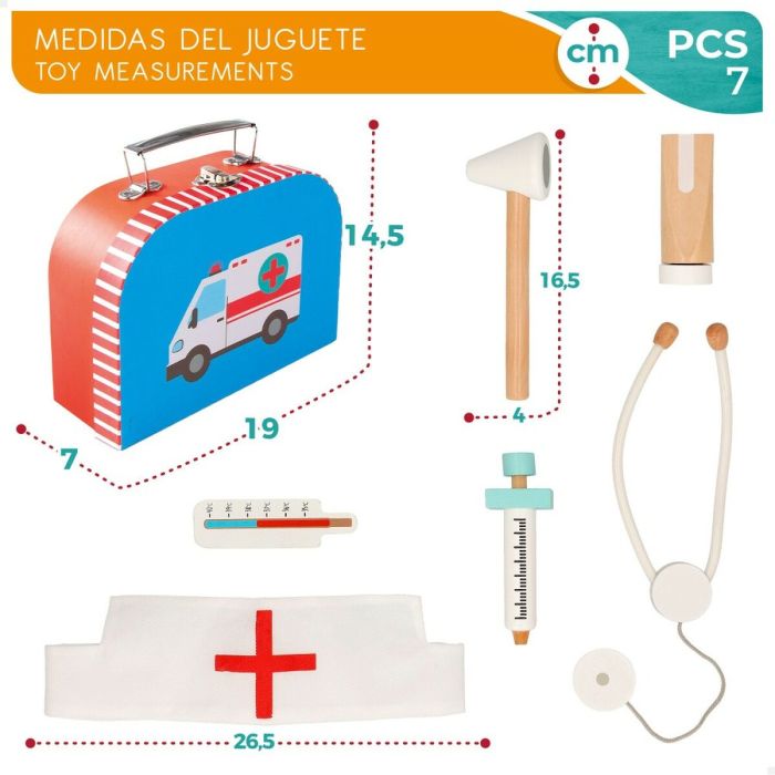 Coffret Médical avec Accessoires en jouet Woomax (6 Unités) 2