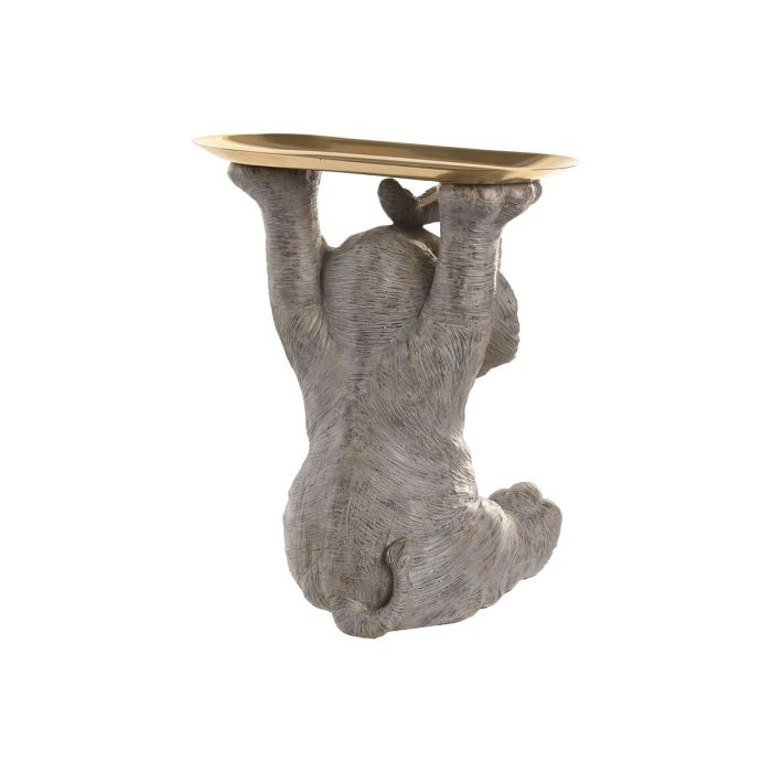 Figurine Décorative Home ESPRIT Gris Doré Eléphant 30,5 X 23 X 34,5 CM 3